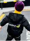 Модная детская горчичная курточка с надписью Binana